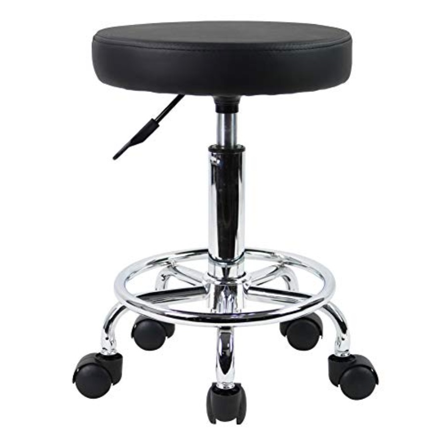 Spa & Wellness Paradies Braunschweig - PU Leather Round Rolling Stool with