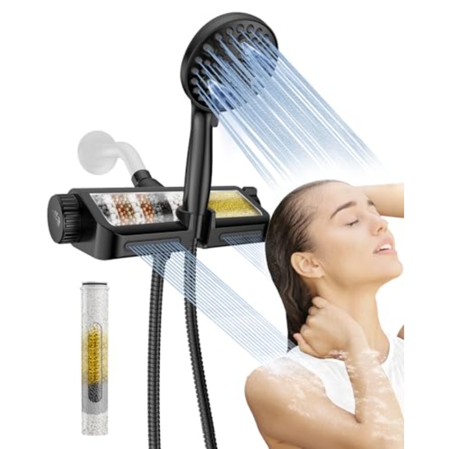 Spa & Wellness Paradies Braunschweig - Filtered Shower Head with Handheld Combo
