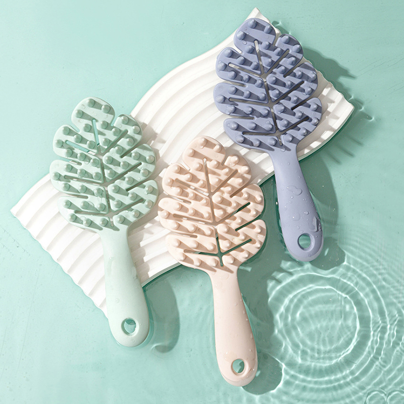 Leaf Shape Silicone Shampoo Br - Hair Spa Wellness reseña y precio
