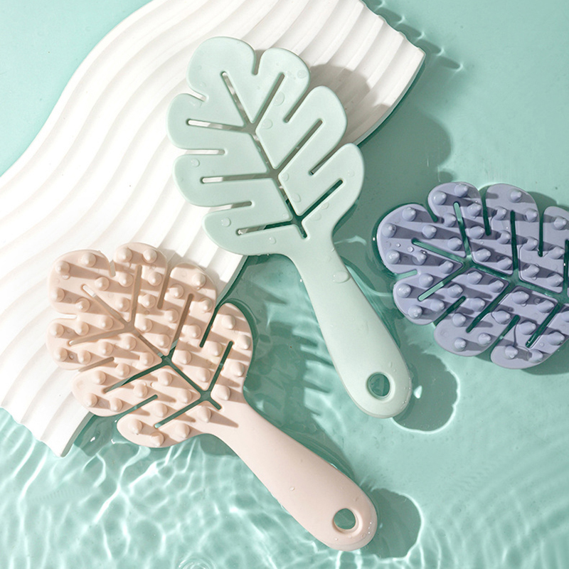 Leaf Shape Silicone Shampoo Br - Hair Spa Wellness reseña y precio
