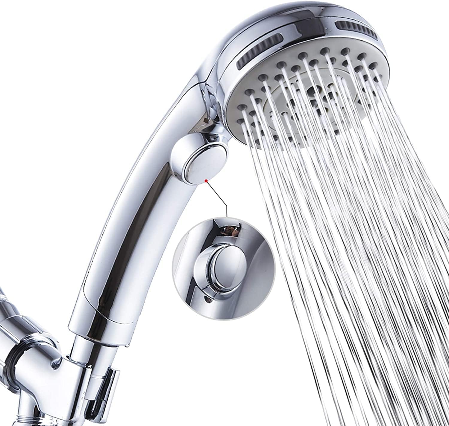 High Pressure Shower Head with - Spa & Wellness Paradies Braunschweig reseña y precio