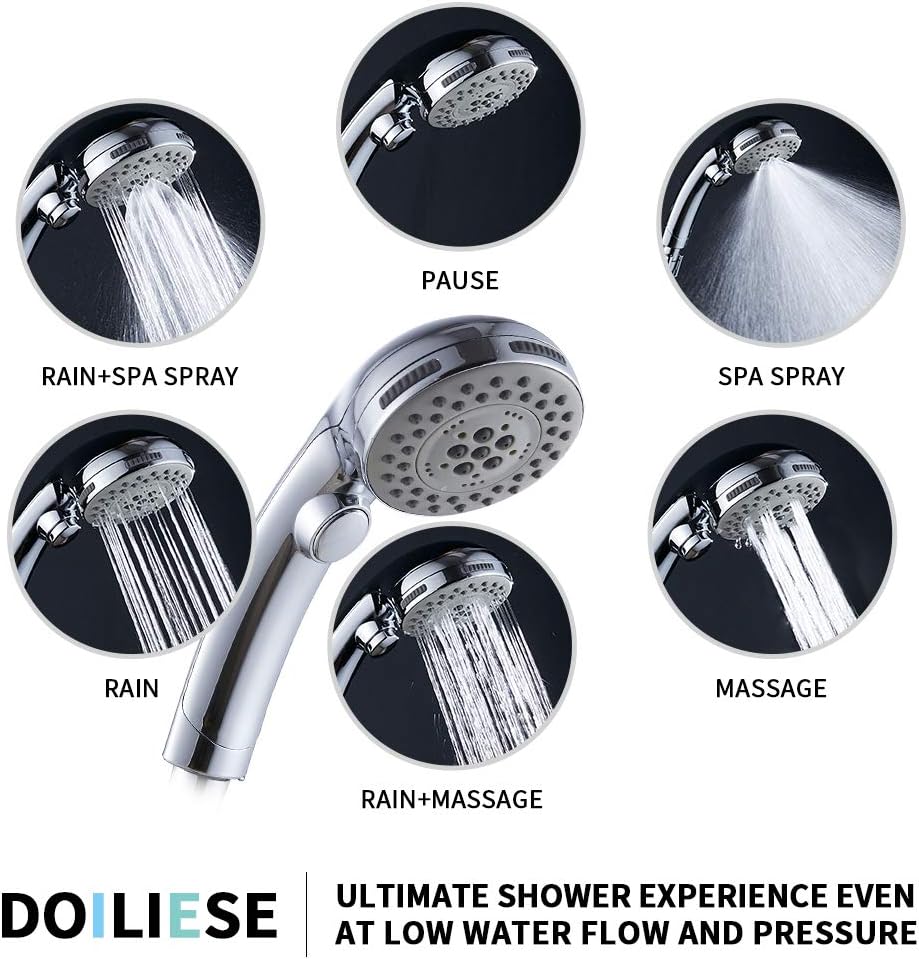 High Pressure Shower Head with - Spa & Wellness Paradies Braunschweig reseña y precio