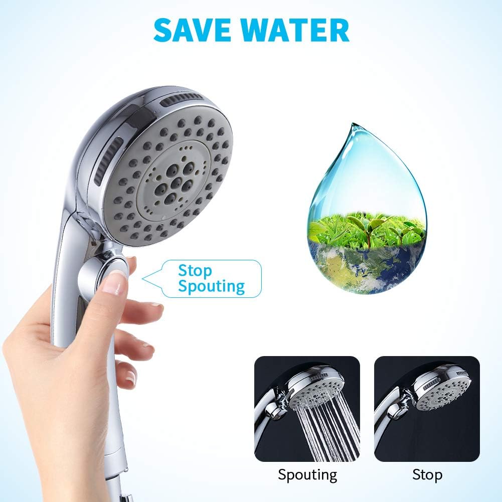 High Pressure Shower Head with - Spa & Wellness Paradies Braunschweig reseña y precio