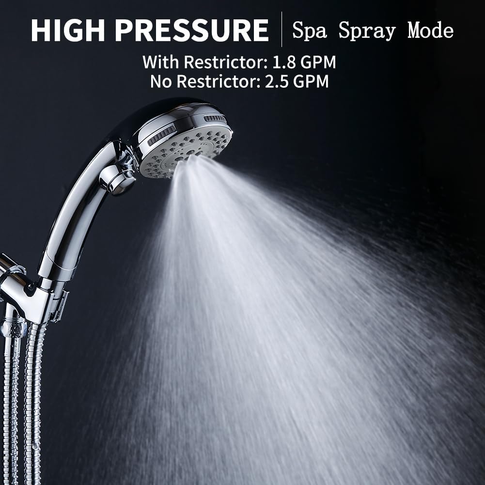 High Pressure Shower Head with - Spa & Wellness Paradies Braunschweig reseña y precio
