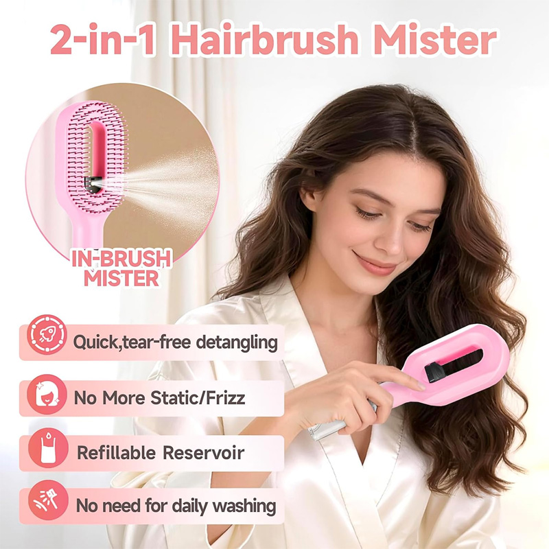 2 in 1 Sprayer Hairbrush Detan - Hair Spa Wellness reseña y precio