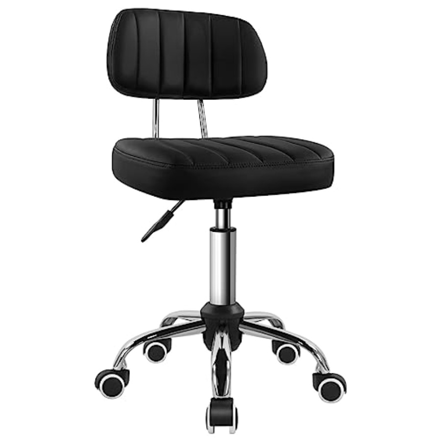Square Swivel Stool with Wheel - Spa & Wellness Paradies Braunschweig reseña y precio
