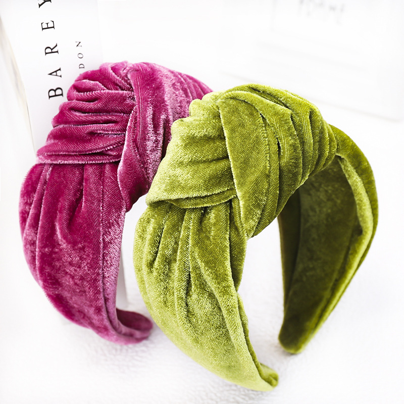 Knotted Velvet Bezel Women Hea - Hair Spa Wellness reseña y precio