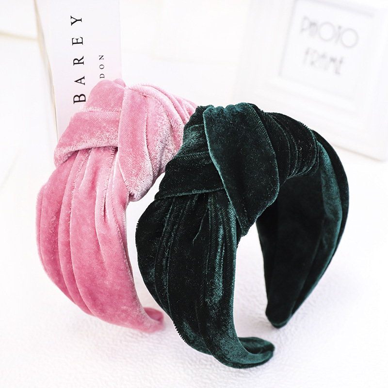 Knotted Velvet Bezel Women Hea - Hair Spa Wellness reseña y precio