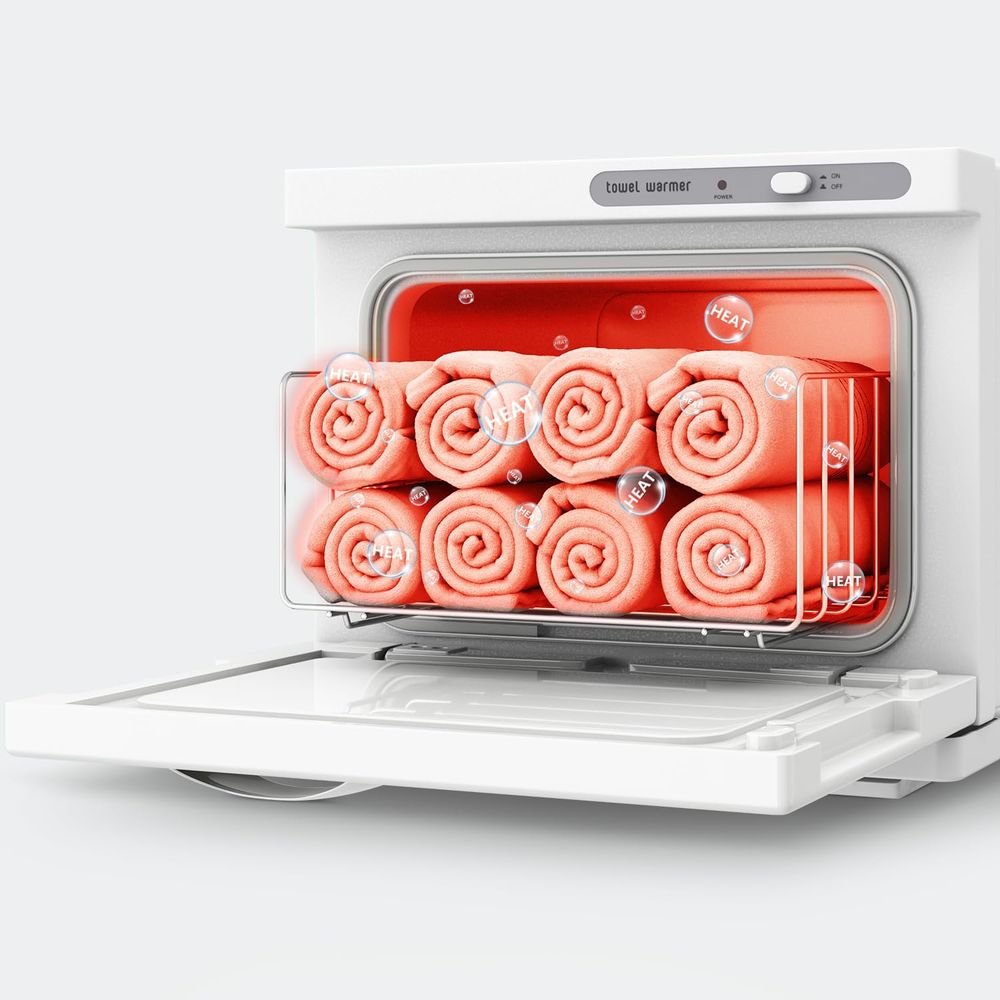 Compact 8L White Towel Warmer  - Spa & Wellness Paradies Braunschweig reseña y precio