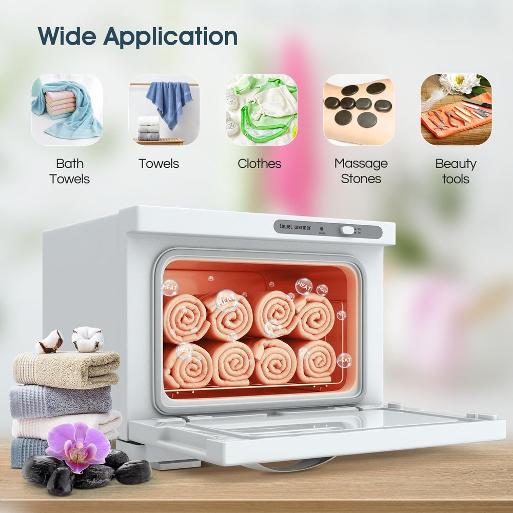 Compact 8L White Towel Warmer  - Spa & Wellness Paradies Braunschweig reseña y precio