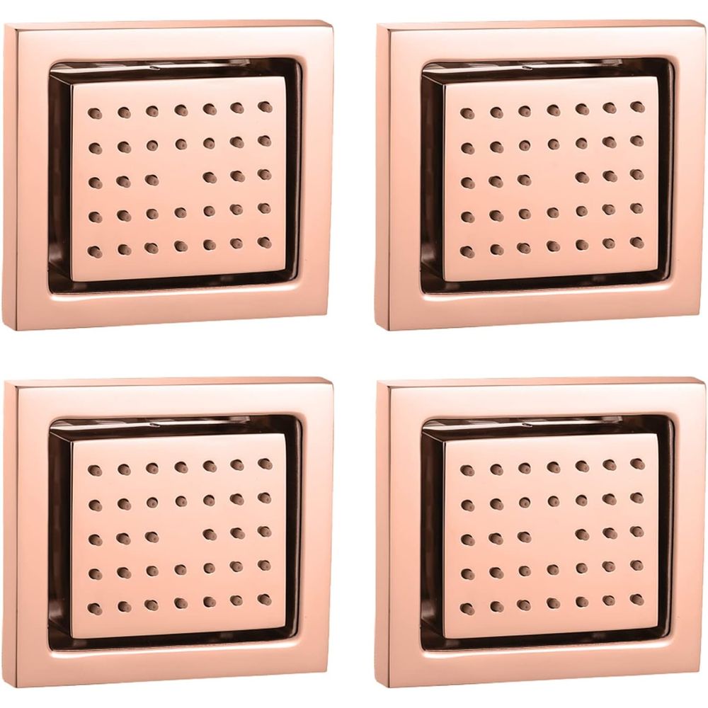 4-Piece Solid Brass Square Sho - Spa & Wellness Paradies Braunschweig reseña y precio