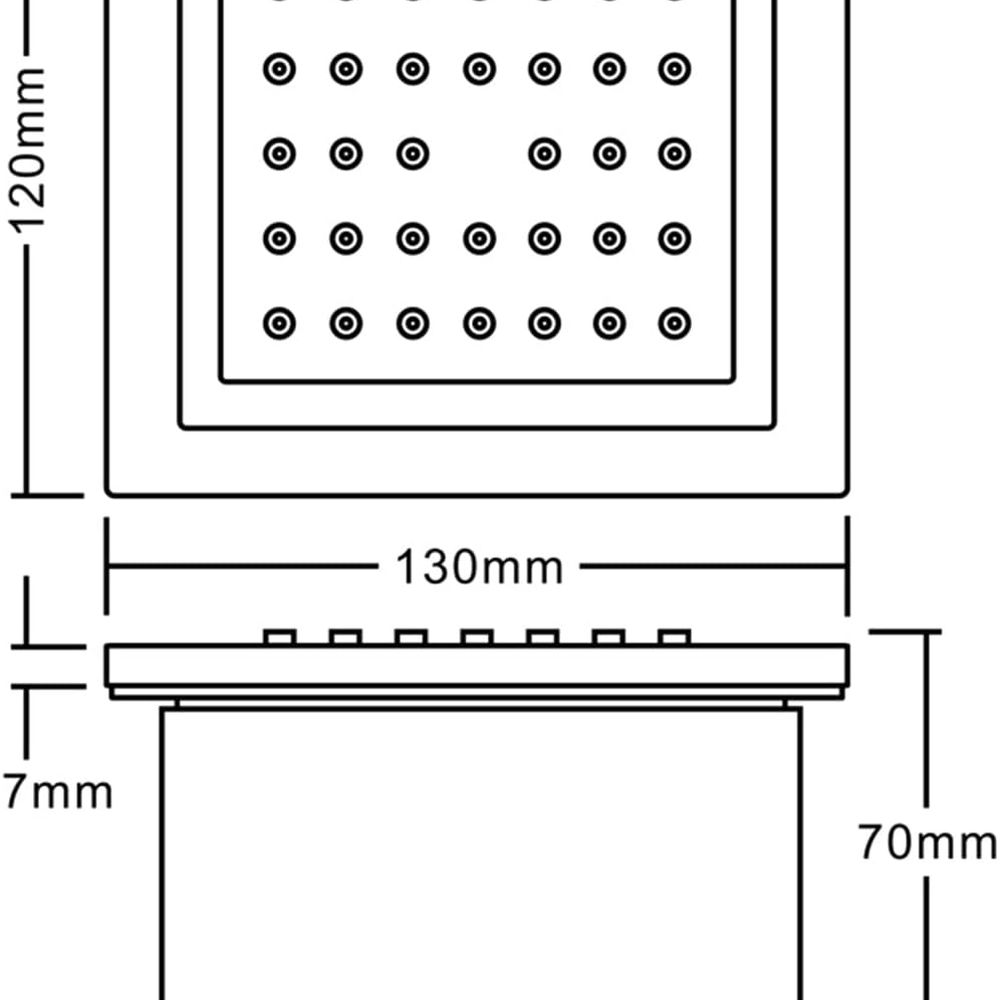4-Piece Solid Brass Square Sho - Spa & Wellness Paradies Braunschweig reseña y precio