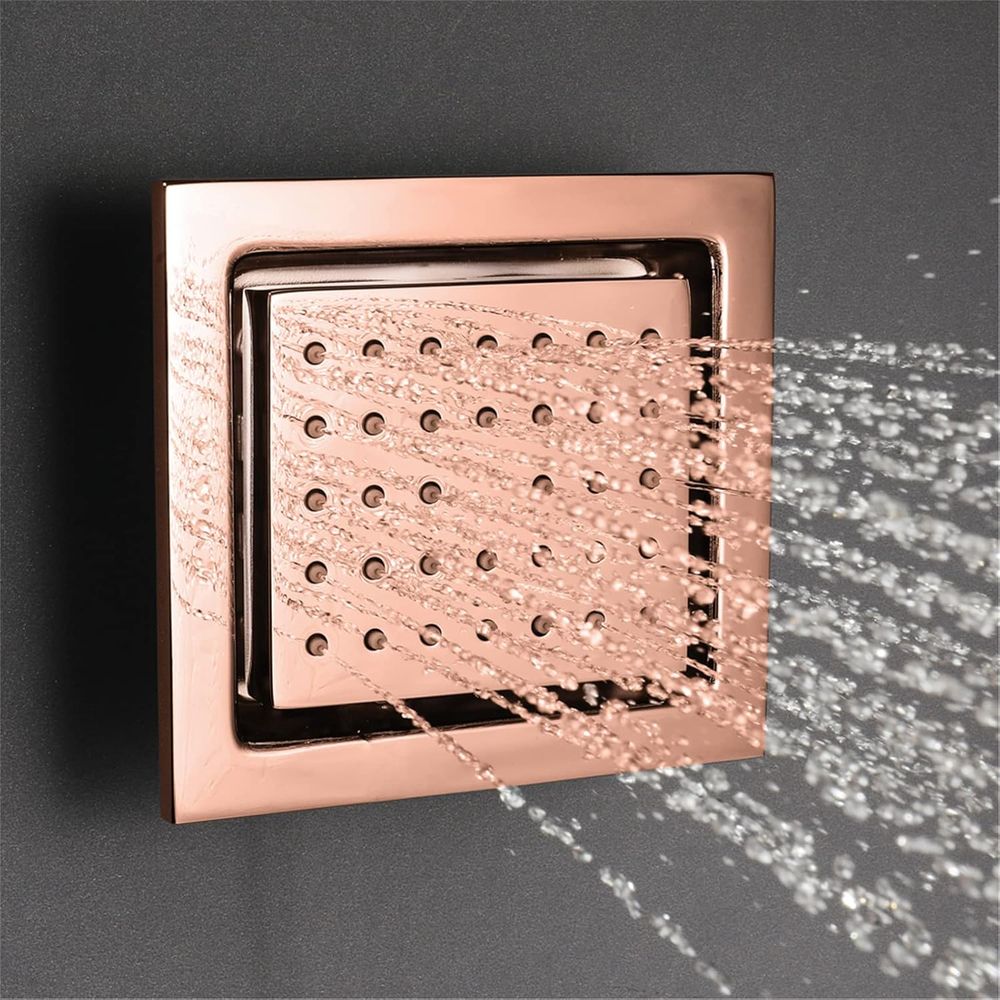 4-Piece Solid Brass Square Sho - Spa & Wellness Paradies Braunschweig reseña y precio