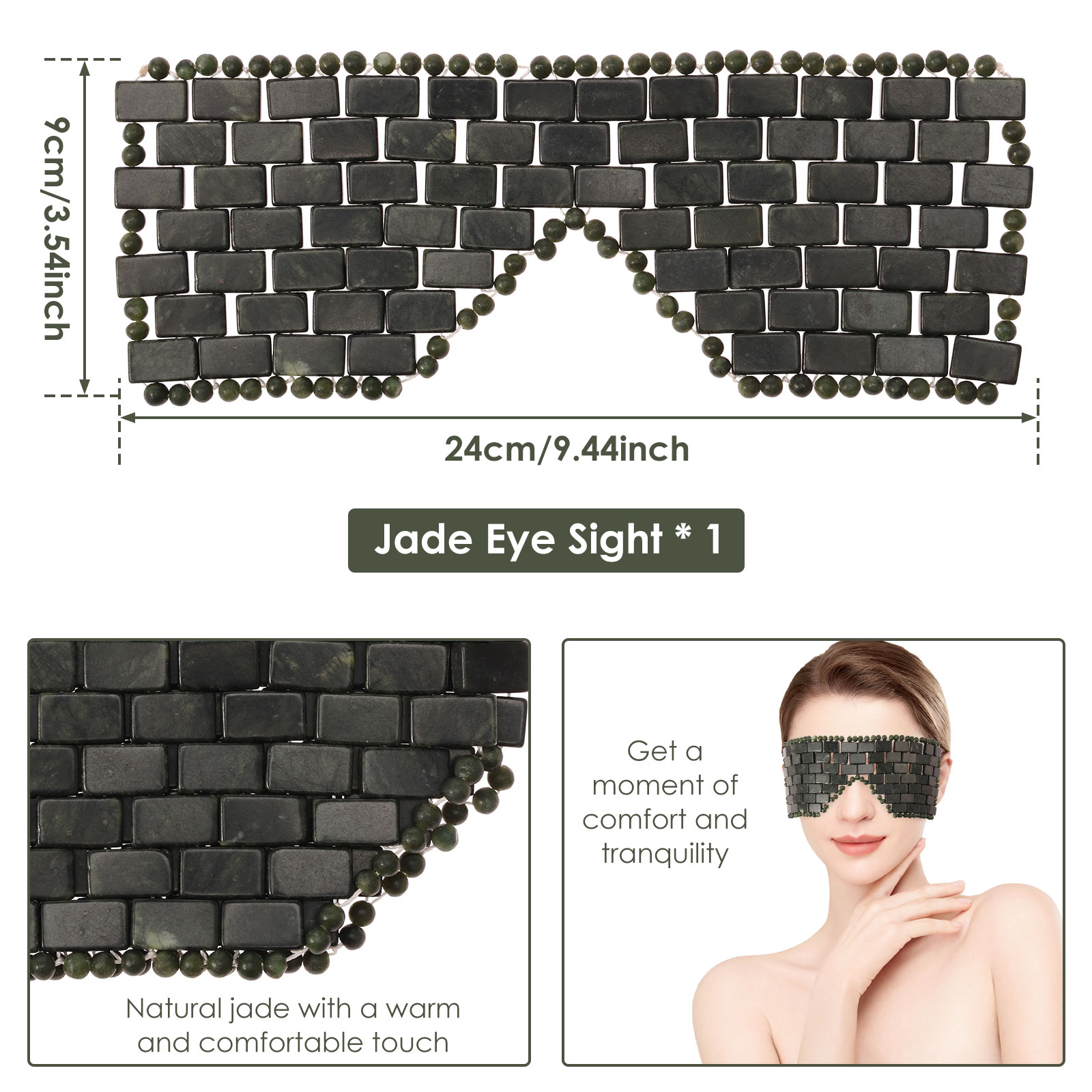 Jade Eye Mask Portable Jade St - Spa Y Wellness reseña y precio