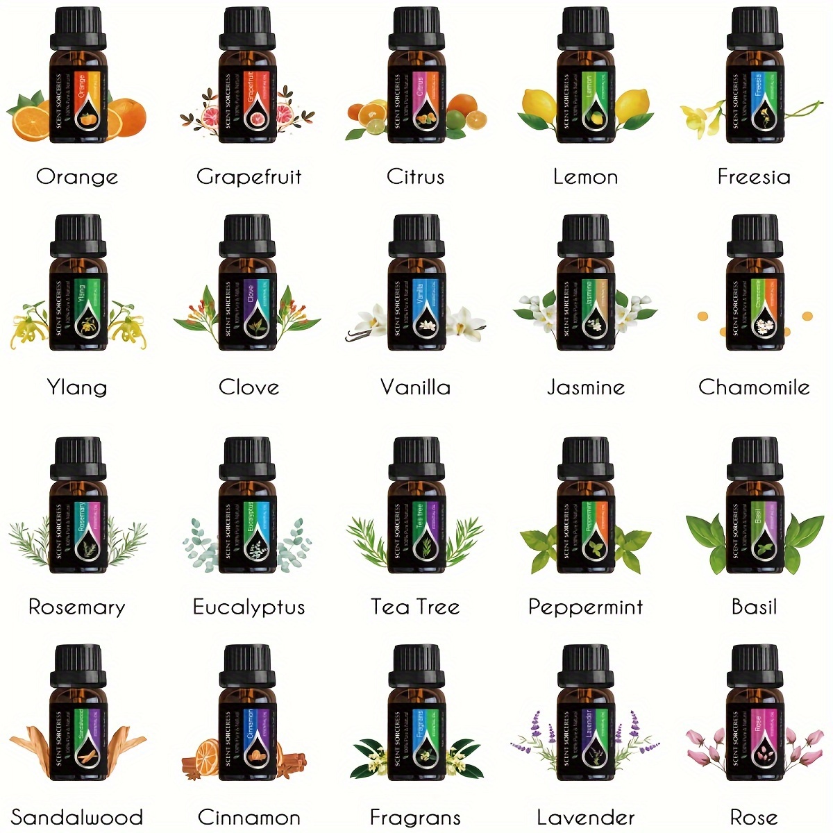 20pcs/set Black Classic Essent - Spa Y Wellness reseña y precio