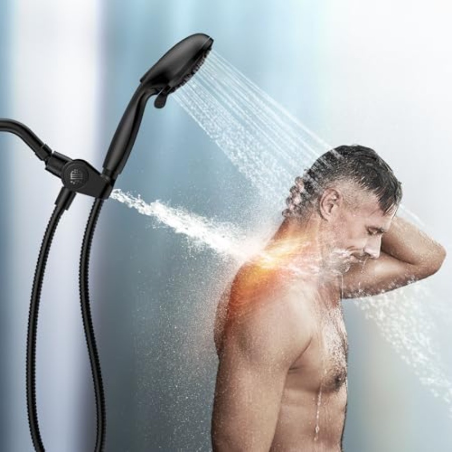 Filtered Shower Head with Hand - Spa & Wellness Paradies Braunschweig reseña y precio