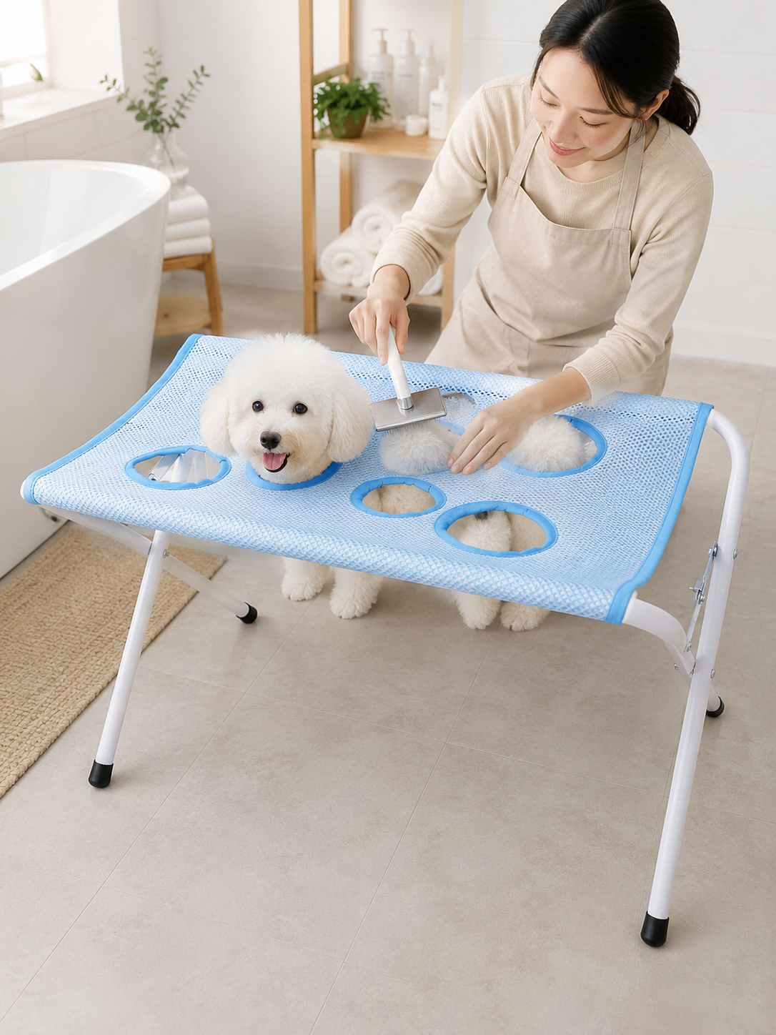 Foldable Pet Grooming Table Ad - Hair Spa Wellness reseña y precio