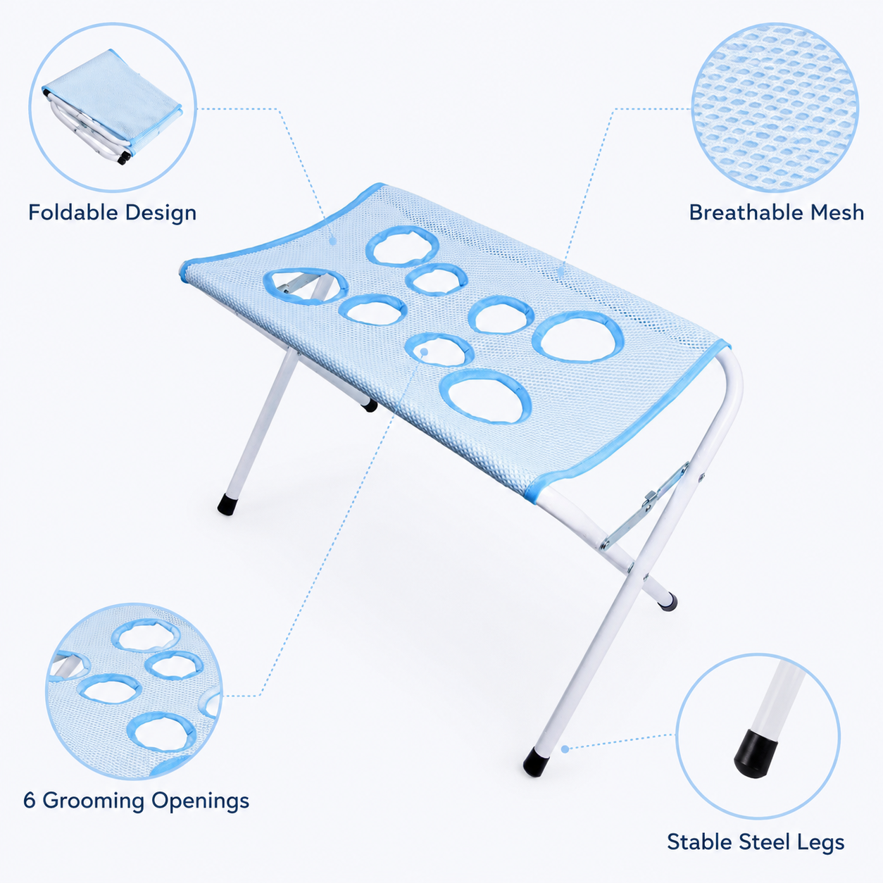 Foldable Pet Grooming Table Ad - Hair Spa Wellness reseña y precio